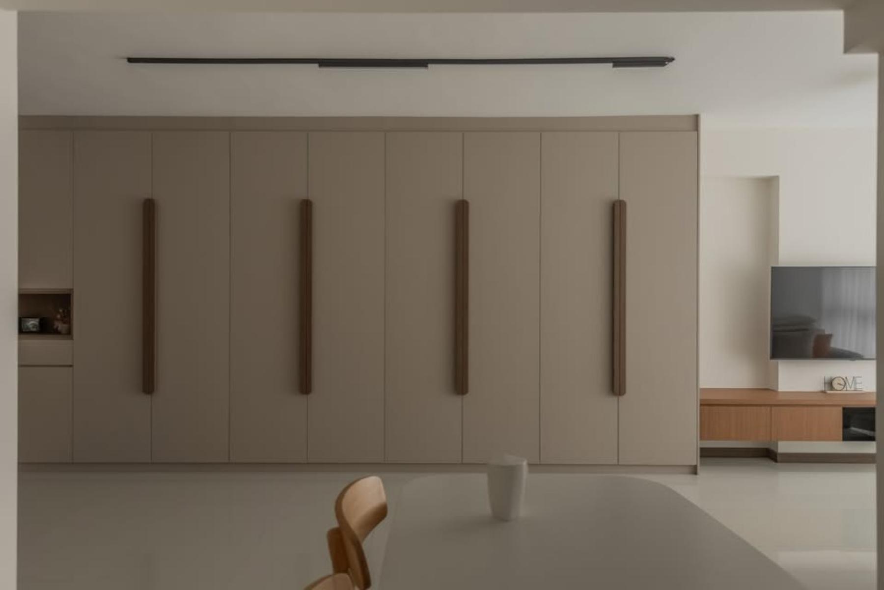 Modern Living Room with TV Console and TV